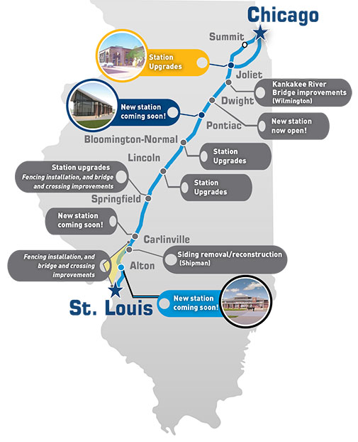 Construction begins on first high-speed rail station between Chicago and St. Louis